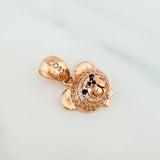 Dije Rostro Oso 3.1 g / 2.1 cm Oro Rosa 18K