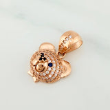 Dije Rostro Oso 3.1 g / 2.1 cm Oro Rosa 18K