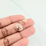 Dije Rostro Oso 3.1 g / 2.1 cm Oro Rosa 18K