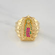 Anillo Virgen Guadalupe 8.05 g / T7 Oro Amarillo 18K