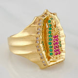 Anillo Virgen Guadalupe 8.05 g / T7 Oro Amarillo 18K