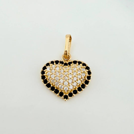 Dije Corazón Tupido 1.6 g / 1.7 cm Oro Amarillo 18K