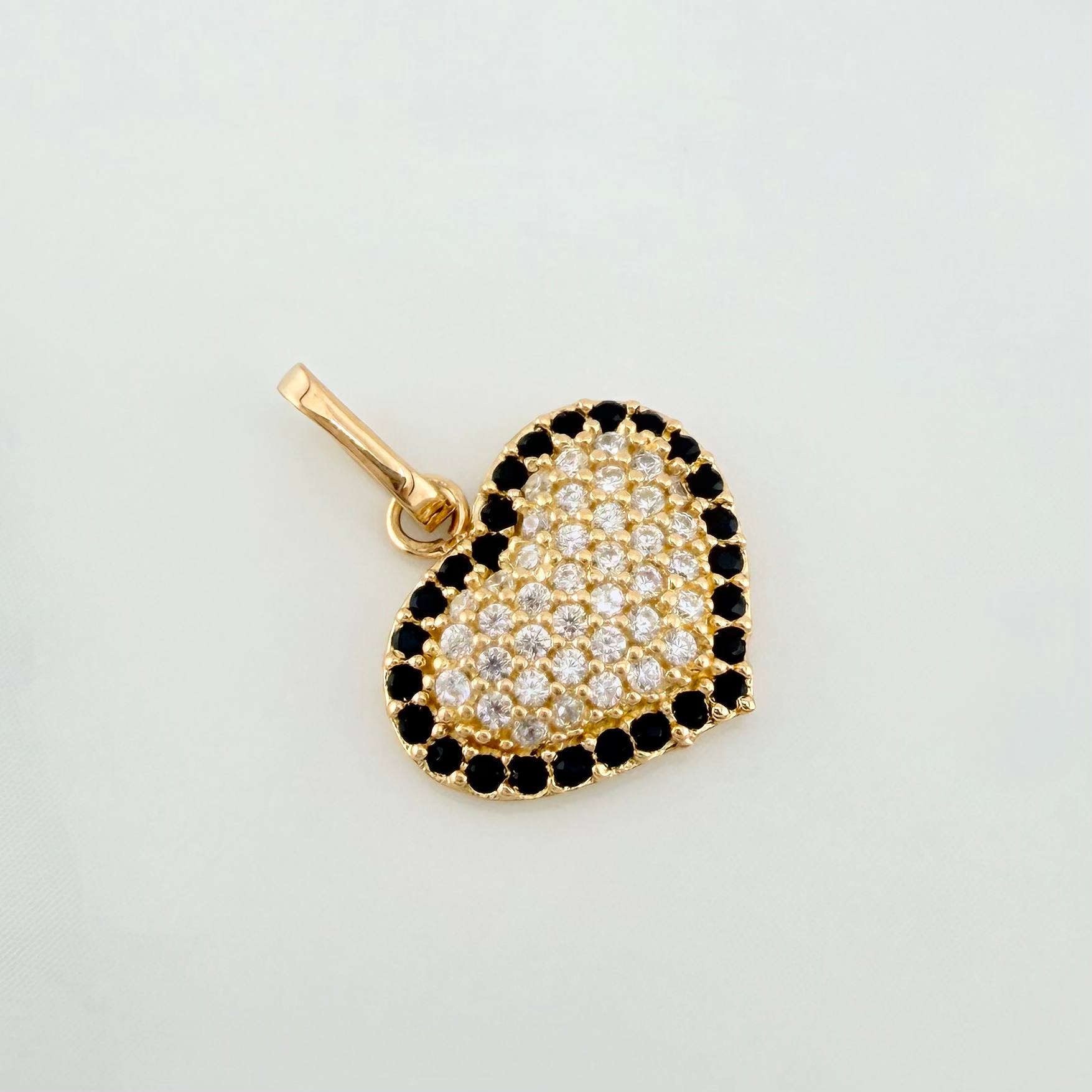 Dije Corazón Tupido 1.6 g / 1.7 cm Oro Amarillo 18K