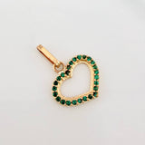 Dije Silueta Corazón 0.8 g / 1.7 cm Oro Amarillo 18K