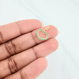 Dije Silueta Corazón 0.8 g / 1.7 cm Oro Amarillo 18K