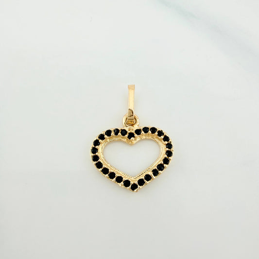 Dije Silueta Corazón 0.8 g / 1.7 cm Oro Amarillo 18K