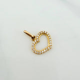Dije Silueta Corazón 0.85 g / 1.7 cm Oro Amarillo 18K