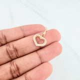 Dije Silueta Corazón 0.85 g / 1.7 cm Oro Amarillo 18K