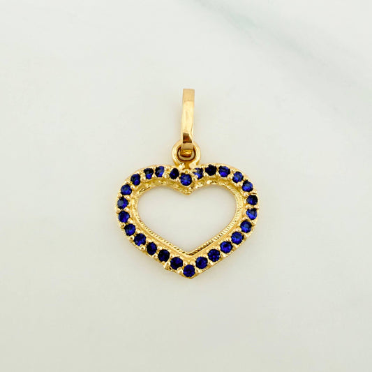 Dije Silueta Corazón 0.8 g / 1.7 cm Oro Amarillo 18K