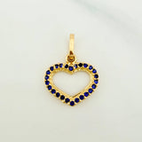 Dije Silueta Corazón 0.8 g / 1.7 cm Oro Amarillo 18K