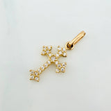 Dije Cruz Gótica 0.75 g / 2.2 cm Oro Amarillo 18K