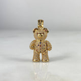 Dije Oso Articular 9.05gr / 3.7cm Moño Corazón Circones Blancos Colores Cafés Oro Amarillo