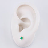 Topos Tres Garras Esmeraldas 30pts 0.75g / 3.8mm Oro Amarillo 18K
