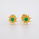 Topos Sol Esmeralda 10pts 1.4g / 7.4mm Oro Amarillo 18K