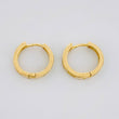 Candongas Carril Tupido Esmeraldas 11pts 1.4g / 1.1cm Oro Amarillo 18K