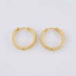 Candongas Medio Carril Esmeraldas 11pts 2.15g / 1.1cm Oro Amarillo 18K