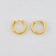 Candongas Carril Esmeraldas 19pts 2.15g / 1.1cm Oro Amarillo 18K