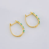 Candongas Huggy Esmeraldas 37pts 1.8g / 1.7cm Oro Amarillo 18K