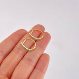 Candongas Huggy Esmeraldas 37pts 1.8g / 1.7cm Oro Amarillo 18K