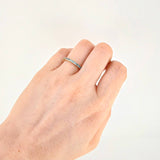 Anillo Cintillo Diamantes Azules 42pts 2.75g / T6 1/2 Oro Amarillo 18K