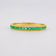Anillo Churumbela Esmeraldas 25pts 1.75g / T7 3/4 Oro Amarillo 18K