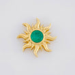 Dije Sol Esmeralda 82pts 4.05g / 2.1cm Oro Amarillo 18K
