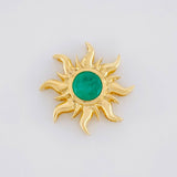 Dije Sol Esmeralda 82pts 4.05g / 2.1cm Oro Amarillo 18K