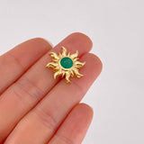 Dije Sol Esmeralda 82pts 4.05g / 2.1cm Oro Amarillo 18K