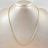 Cadena Veneciana Cubica 5.3gr / 50cm / 1.8mm Oro Amarillo +3 18K