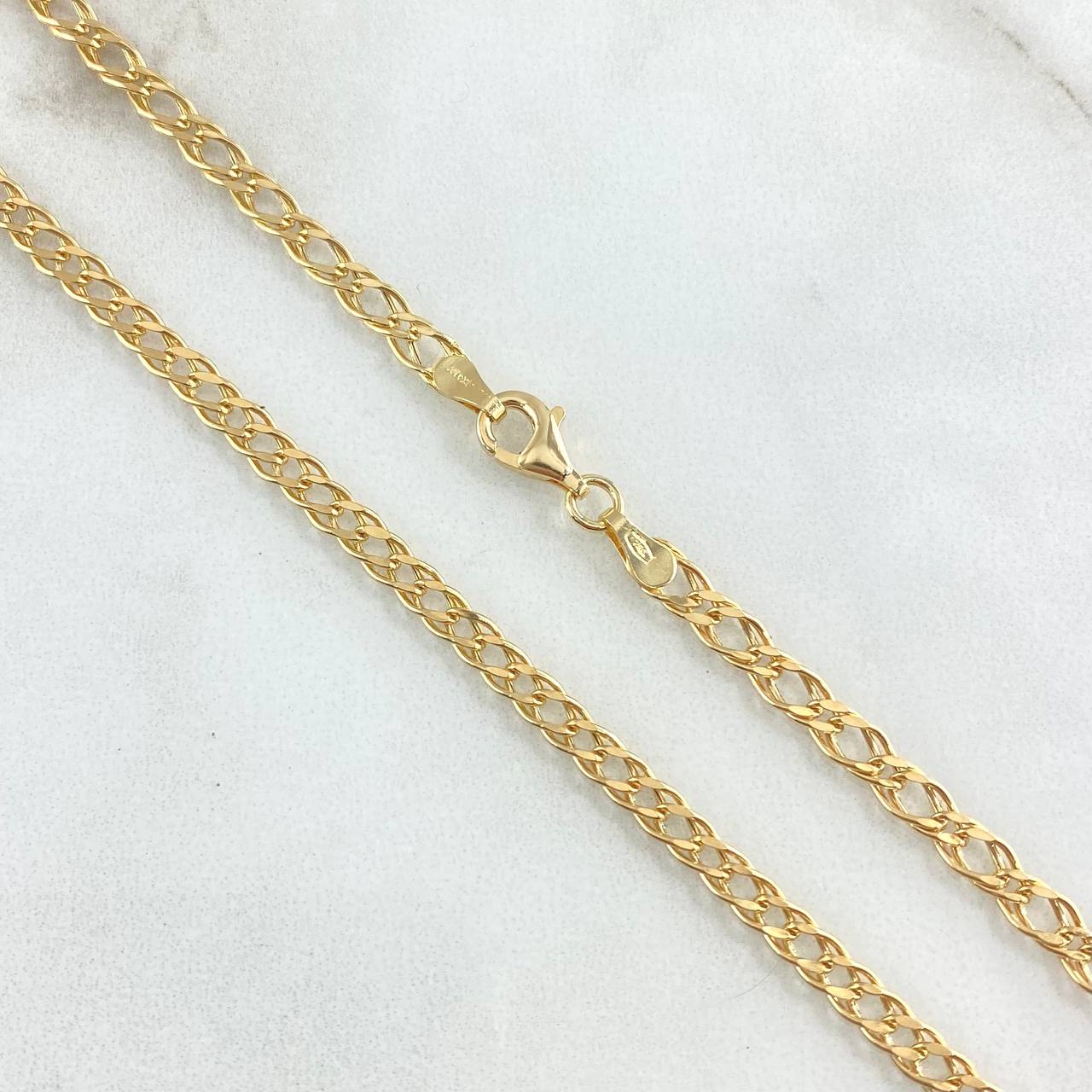 Cadena Garibaldi 5.5gr / 50cm / 3.6mm Oro Amarillo +3 18K