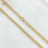 Cadena Garibaldi 5.5gr / 50cm / 3.6mm Oro Amarillo +3 18K