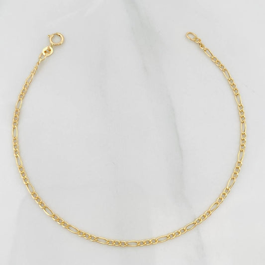 Pulso Figaro 0.7g / 19cm / 1.8mm Oro Amarillo 18K