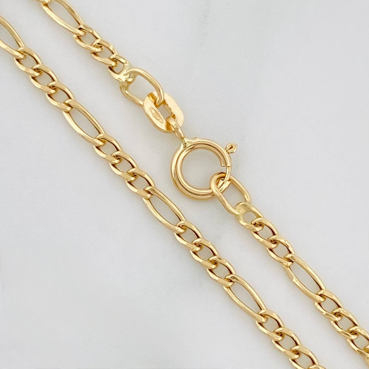 Pulso Figaro 0.7g / 20cm / 1.8mm Oro Amarillo 18K