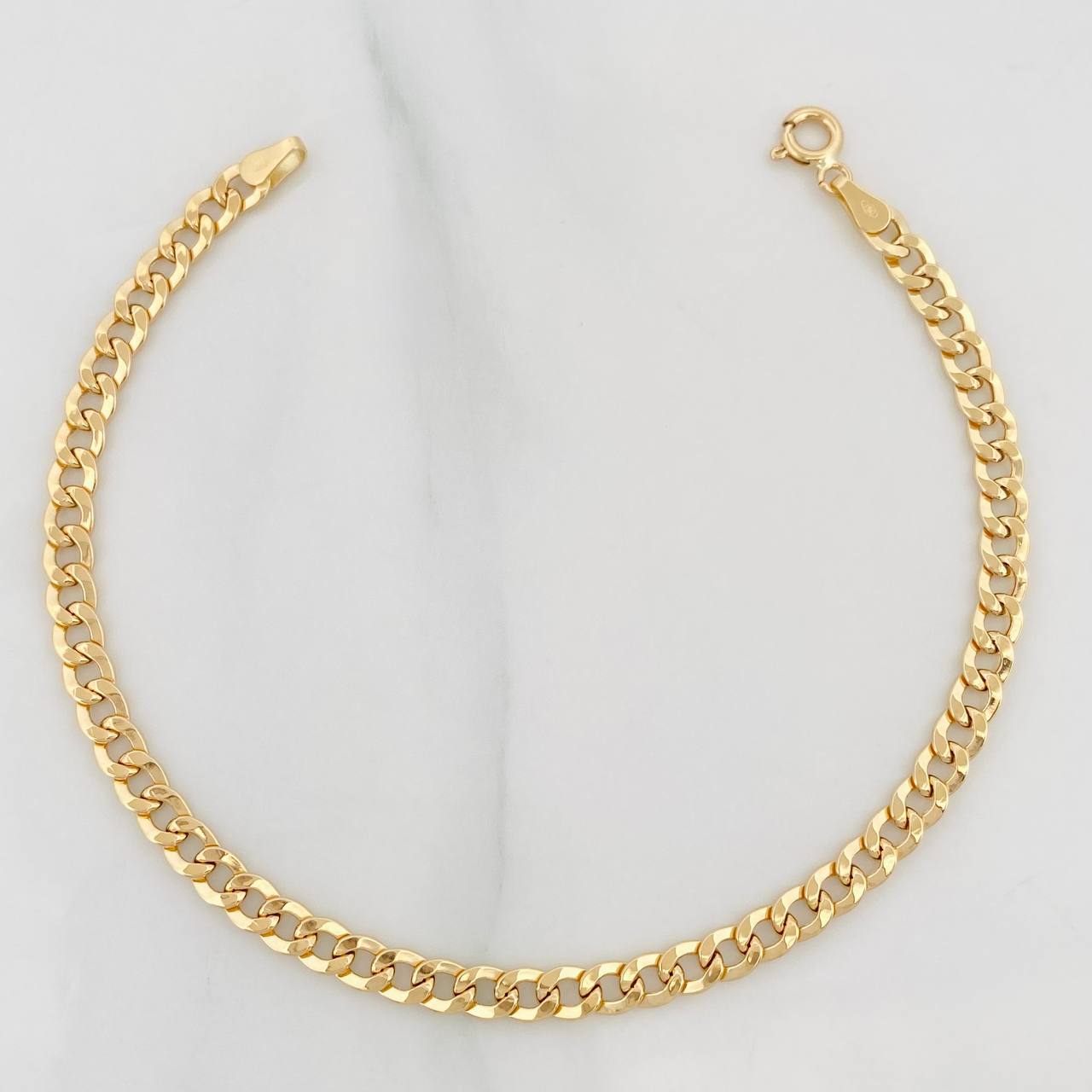 Pulso Cubano 2.6g / 20cm / 4.2mm Oro Amarillo 18K