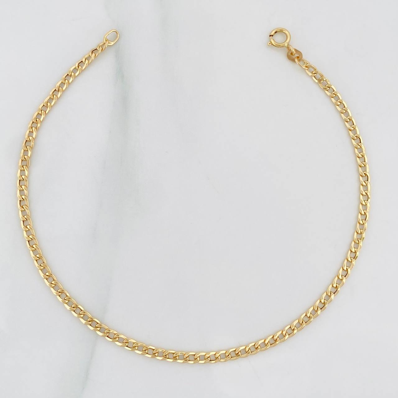 Pulso Cubano 1g / 19.2cm / 2.36mm Oro Amarillo 18K