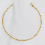 Pulso Cubano 1g / 19.2cm / 2.36mm Oro Amarillo 18K
