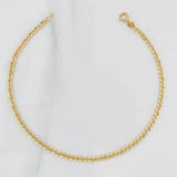 Pulso Cubano 0.8g / 19.5cm / 1.9mm Oro Amarillo 18K