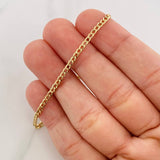 Pulso Cubano 1.05g / 19.9cm / 2.4mm Oro Amarillo 18K