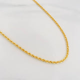 Cadena Lazo 2.3g / 40cm / 1.96mm Oro Amarillo 18K