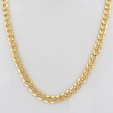 Cadena Cubana 10.1g / 60cm / 5.14mm Oro Amarillo 18K
