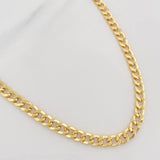 Cadena Cubana 10.1g / 60cm / 5.14mm Oro Amarillo 18K