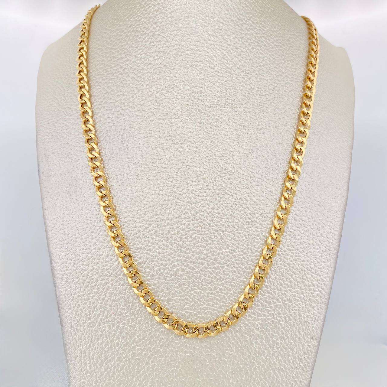 Cadena Cubana 10.1g / 60cm / 5.14mm Oro Amarillo 18K