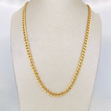 Cadena Cubana 10.1g / 60cm / 5.14mm Oro Amarillo 18K
