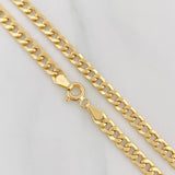 Cadena Cubana 7.3g / 60cm / 4.18mm Oro Amarillo 18K