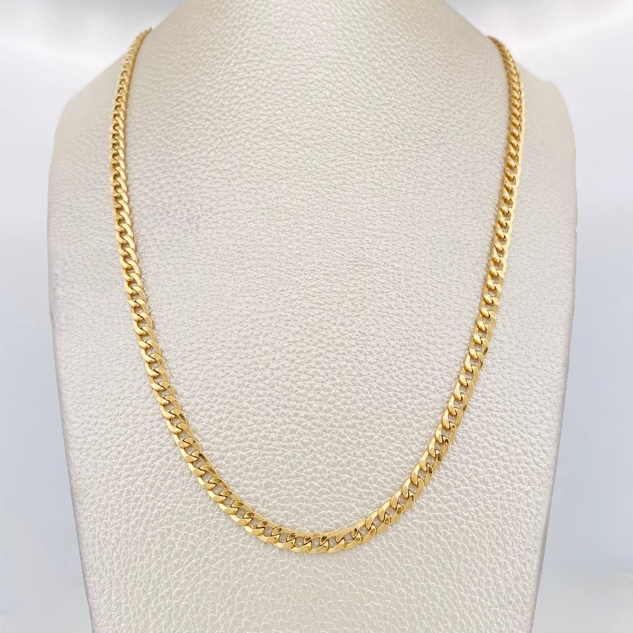 Cadena Cubana 7.3g / 60cm / 4.18mm Oro Amarillo 18K