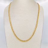 Cadena Cubana 7.3g / 60cm / 4.18mm Oro Amarillo 18K