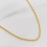 Cadena Cubana 2.2g / 45cm / 2.3mm Oro Amarillo 18K