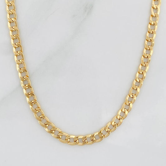 Cadena Cubana 3.35g / 45cm / 2.96mm Oro Amarillo 18K