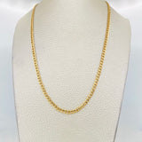 Cadena Cubana 3.05g / 40cm / 3.16mm Oro Amarillo 18K