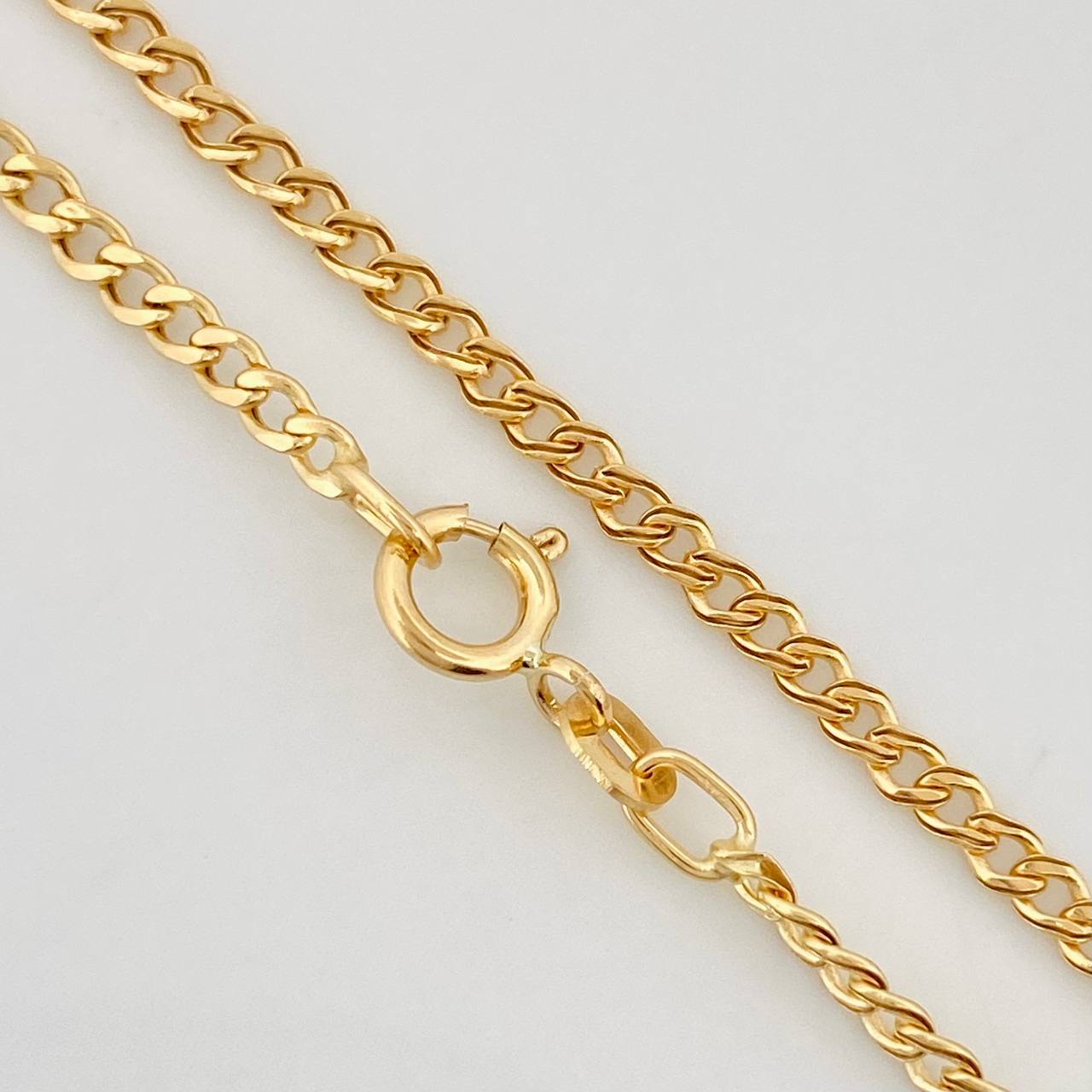 Cadena Cubana 1.8g / 45cm / 1.92mm Oro Amarillo 18K